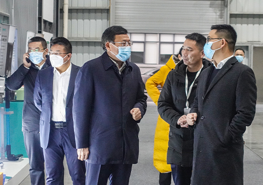 邵陽市委副書記、市長華學(xué)健到企視察